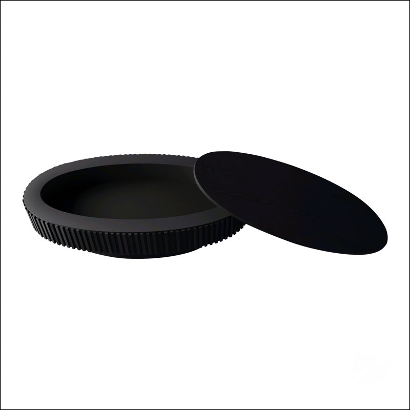 Table basse ovale avec rangement caché, placage en bois massif, décor moderne pour le salon et la chambre à coucher, Noir