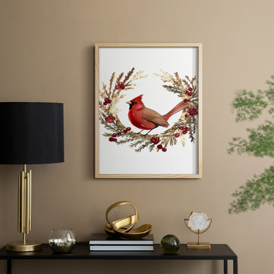 «Christmas Holiday Art CMLXI», reproduction d'art encadrée - bois massif