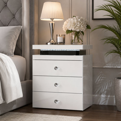 54cm W Manufactured Wood Bedside Table