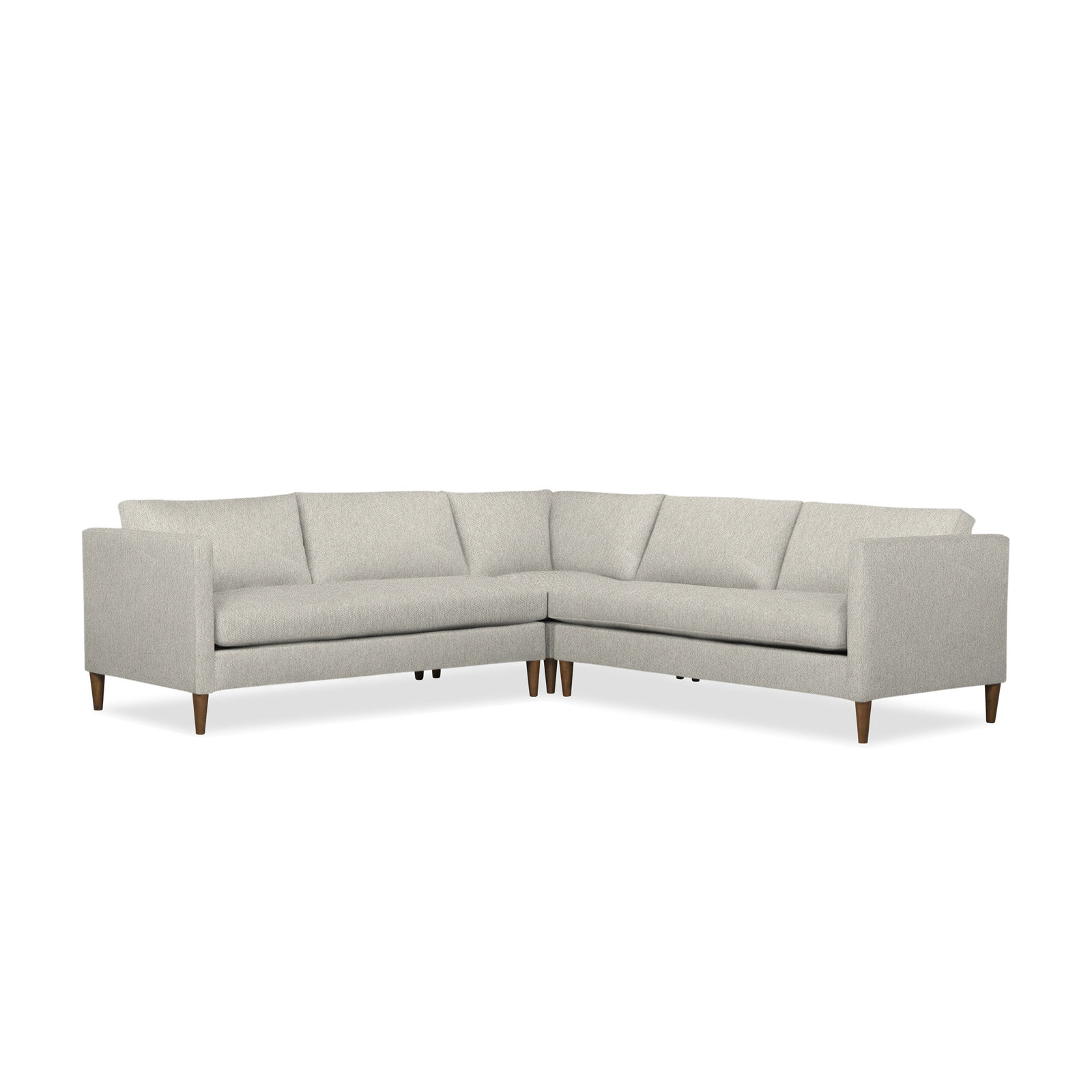 Clifford Sectional, Ticket Ash Heathered Basketweave