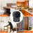 Grey Mini Desktop Fan Heater, Portable Personal Electric Space Heater Class, 2s Fast Heating Quiet Overheat Protection, For Home Office Kitchen Basement Garage Small Space