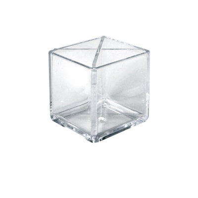 4" Cube Pencil Holder with Divider, 2-Pack