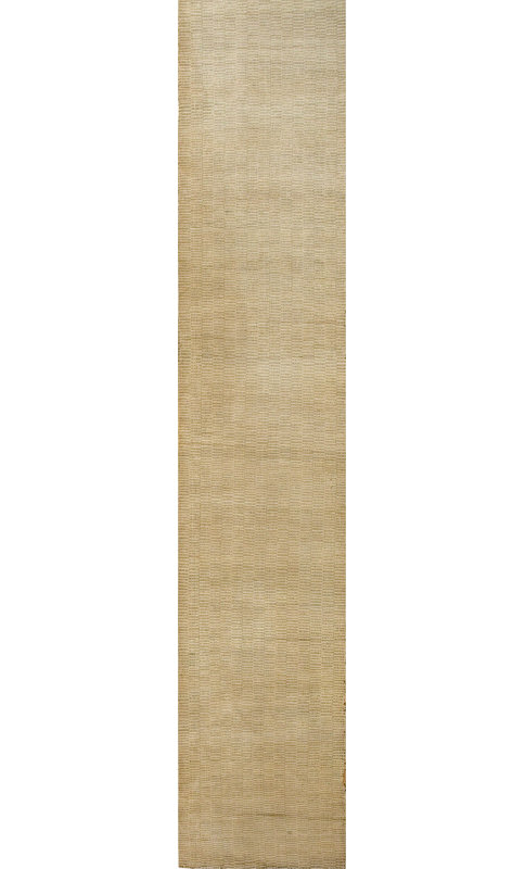 Warm Cream Color Antique American Flat Weave Rag Long Hallway Runner Rug