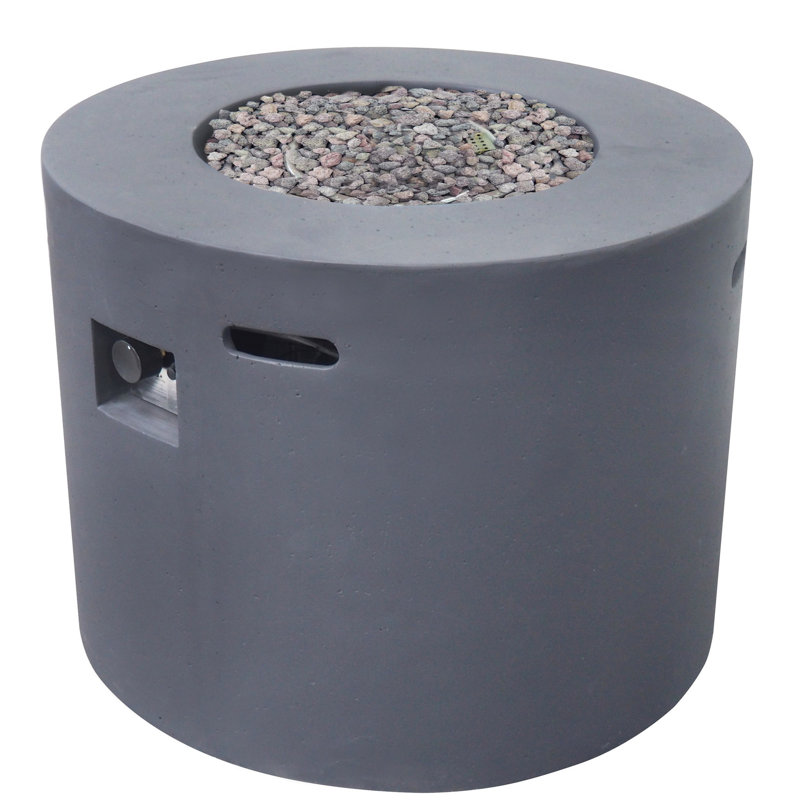 31" Round Fire Pit, 40,000 , Dark Grey, No Assembly Needed Truly 30.85 Inches Wide Grey Finish, Easy Setup