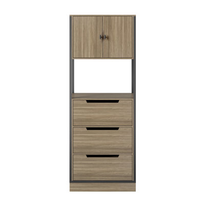 Bryant 30"" Wardrobe with 3 Drawer and 2 Door Cabinet Closet System -  Scott Living, SL30CBN-3