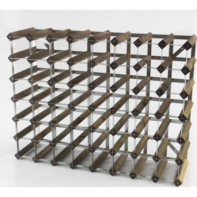 Liddle 56 - Bottle Solid Wood Wine Bottle Rack