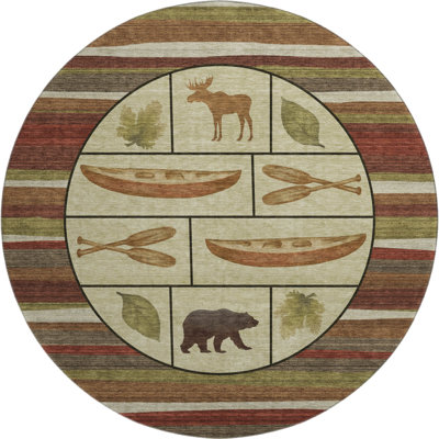 Premium Machine Washable Markhi AMF143 Multi Rug