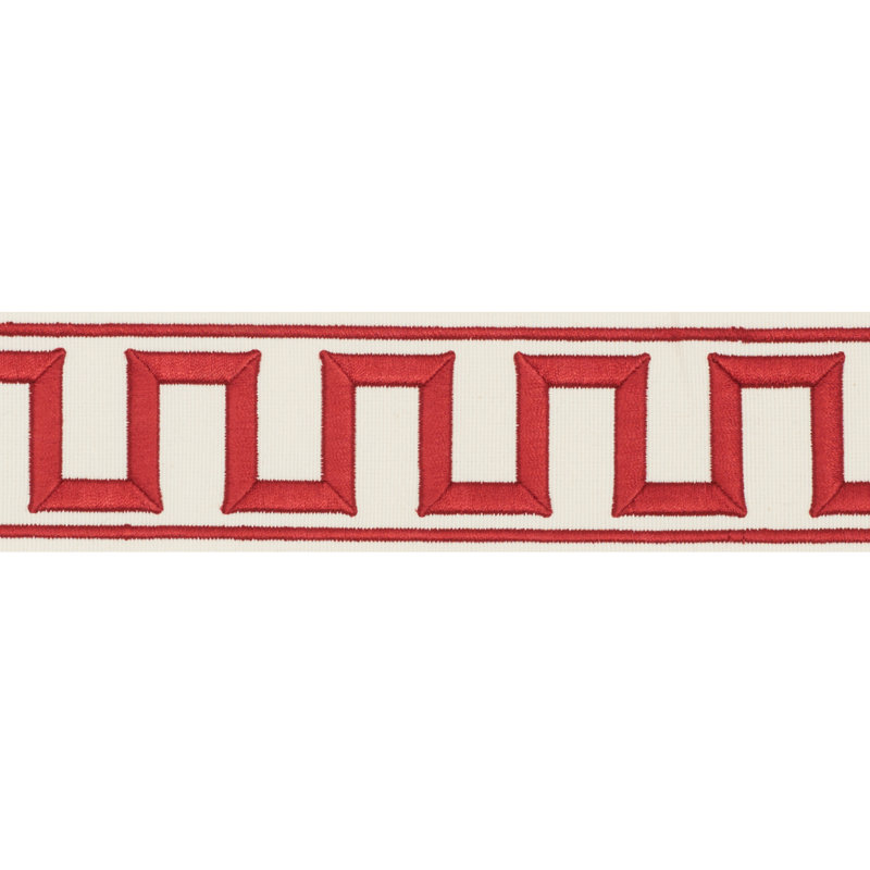 Ruban brodé Schumacher x Miles Redd, Rouge