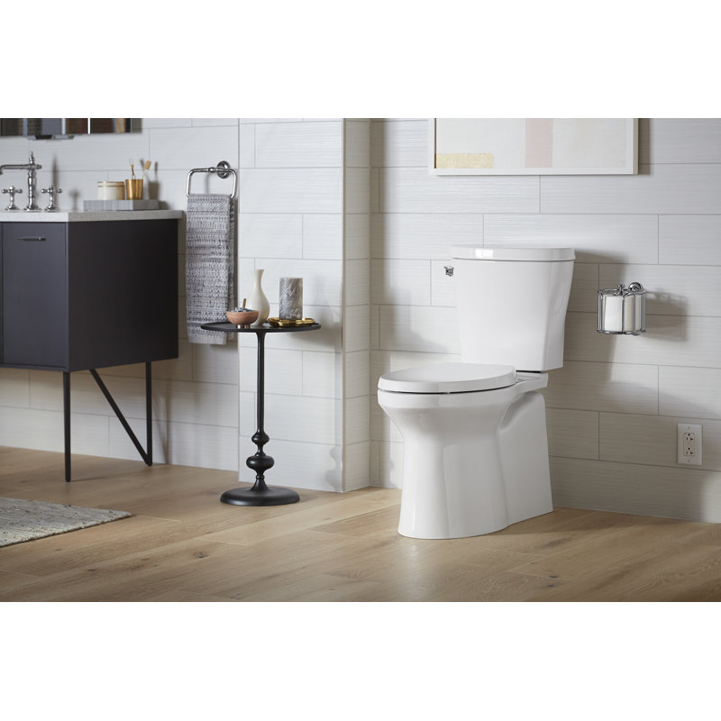 Betello 1.28 GPF Water Efficient Elongated Two-Piece toilet (Seat Not Included), Black