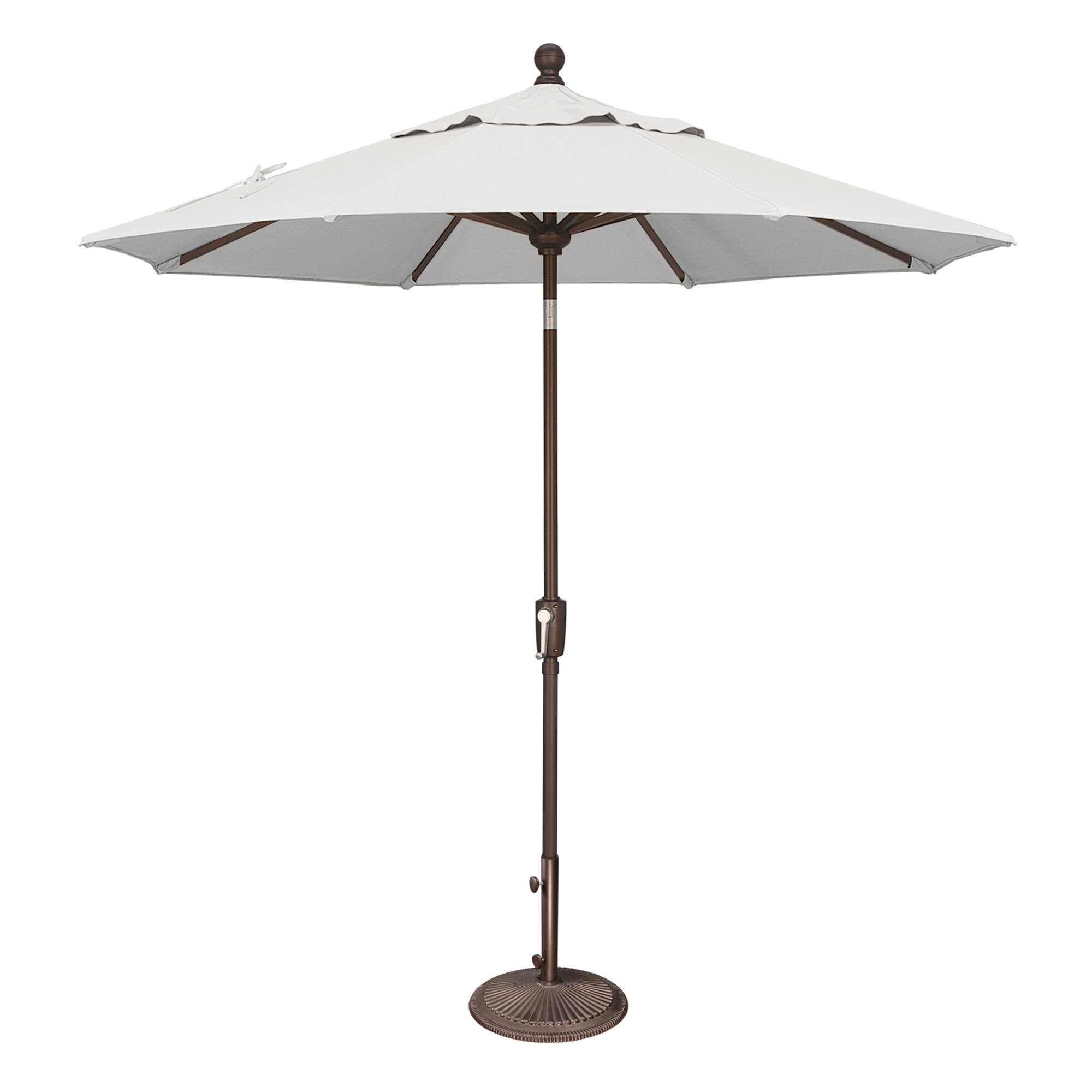Launceston Market Umbrella, White Sunbrella®, Bronze, 96" H x 90" W x 90" D