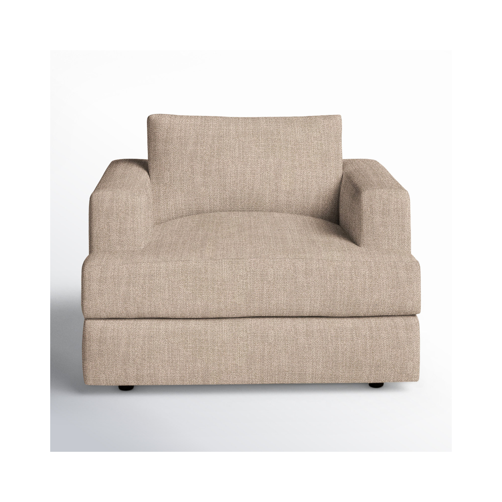 Cayden Upholstered Chair And A Half, Conversation Linen Basketweave