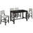 5-Piece Counter Height Dining Set, Dining Table Set Dining Room Set, Classic Elegant Table And 4 Chairs