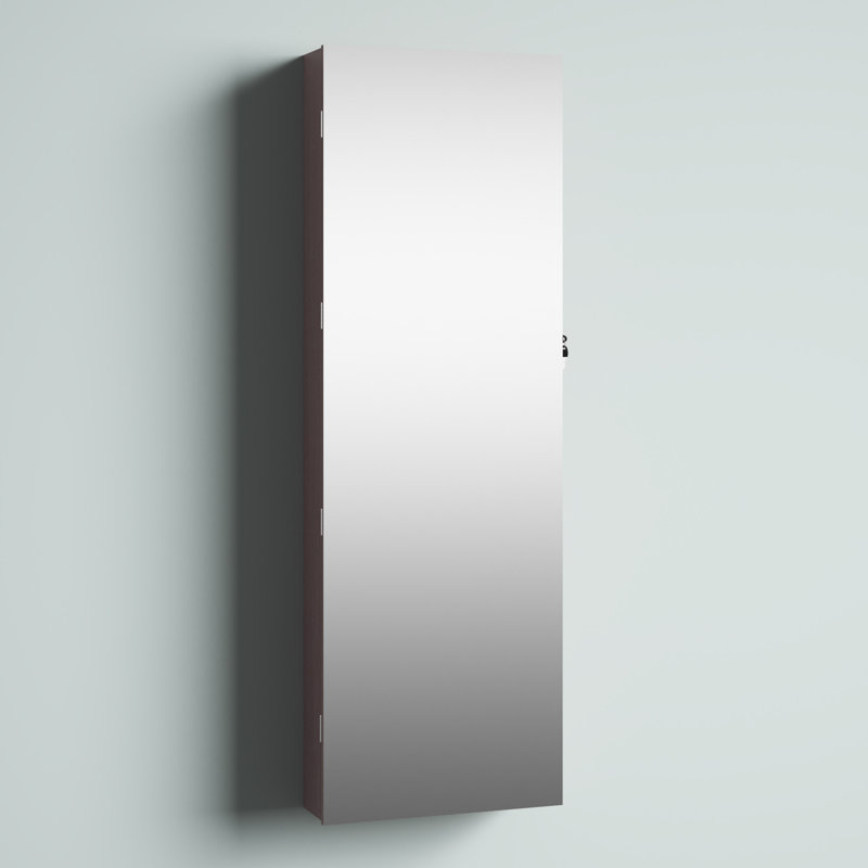 Armoire à bijoux murale avec miroir Alydia