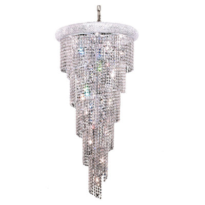 Sterns 18 - Light Dimmable Tiered Chandelier