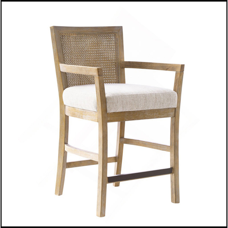 Cane Back Counter Stool