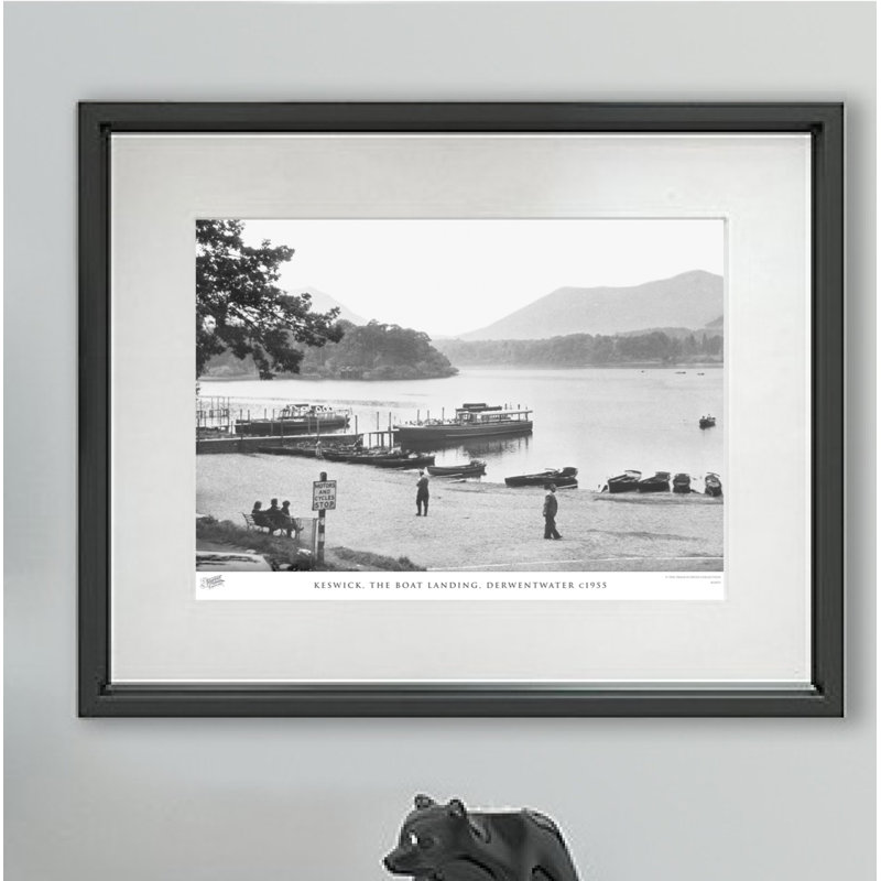 Keswick, The Boat Landing, Derwentwater C1955 by Francis Frith - Single Picture Frame Print, 60cm H x 80cm W x 2.3cm D