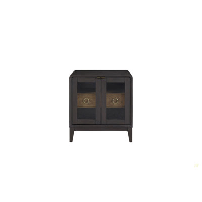 Table de chevet en verre