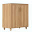 Ensemble de meuble-lavabo avec lavabo, armoire de salle de bain multifonctionnelle avec portes et tiroir, panneau de fibres à densité moyenne