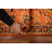 Orange Geometric Oushak Oriental Runner Rug 3x11