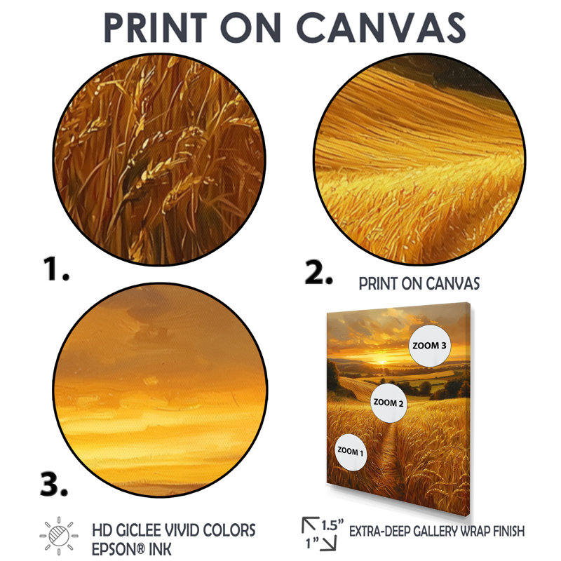 Hindsboro - paysages, impressions sur toile, H 20 po x l 12 po, Reproduction encadrée d'une seule photo