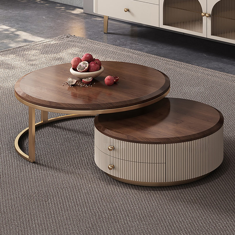 Innovative black walnut top end table