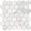 Daltile Natural Stone Marble Venetian Calacatta 2" Hexagon Mosaic