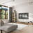 4-Shelf Glass Door Display Case Curio Cabinet With LED Lights