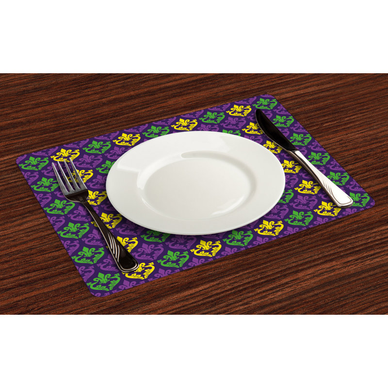Aspasia Mardi Gras Placemat