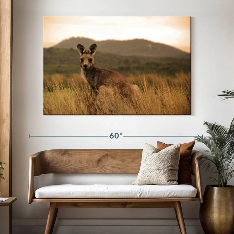Brampt Wild Kangaroo, 34" H x 51" W