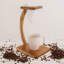 Coffee Fragrance 3-Pod Teak Wood Single-Serve Drip Coffee Stand