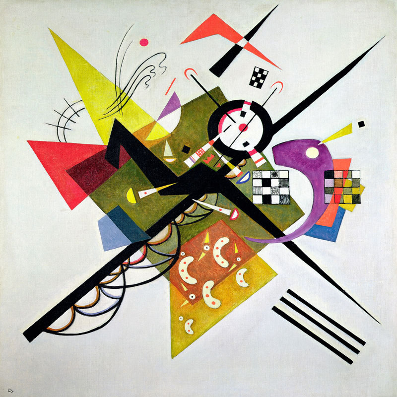 On White Ii by Wassily Kandinsky - Wrapped Canvas Print, 90cm H x 90cm W x 4cm D
