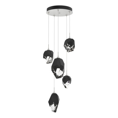 Luminaire suspendu géométrique à 5 lumières Chrysalis