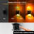 2 Pcs Amber Flickering Flame Candle Night Light With Dimmer