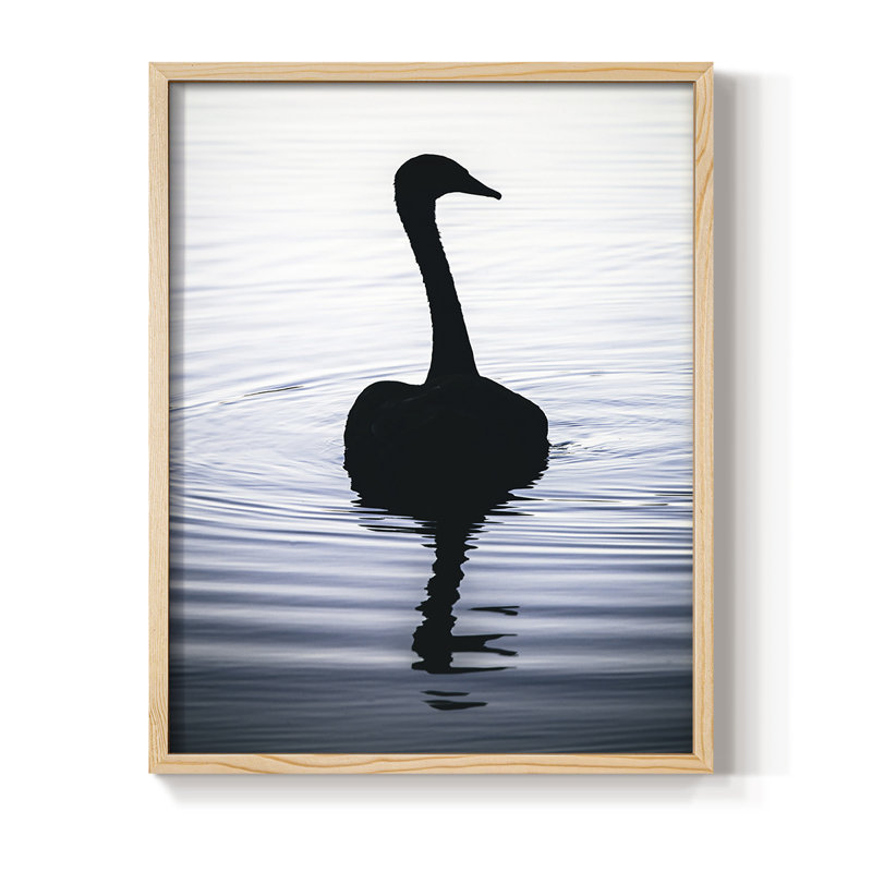 Afternoon Dip Framed Print - Solid Wood, 21" H x 17" W