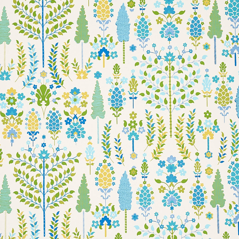 Papier peint Desna, Bleu