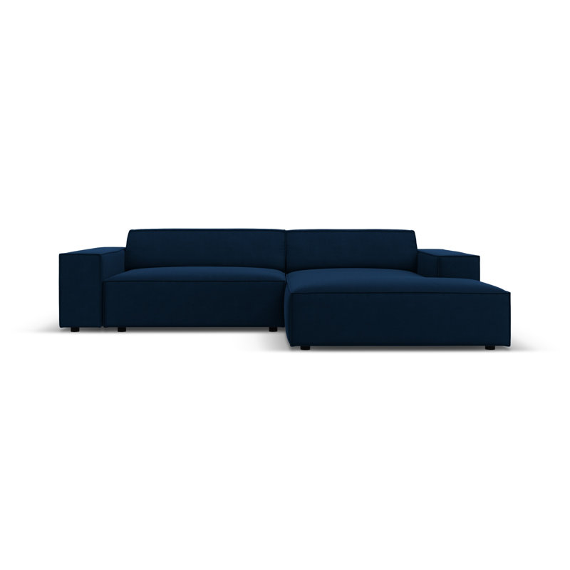 Jodie 3 Seater Corner Sofa, Right Hand Facing, Blue