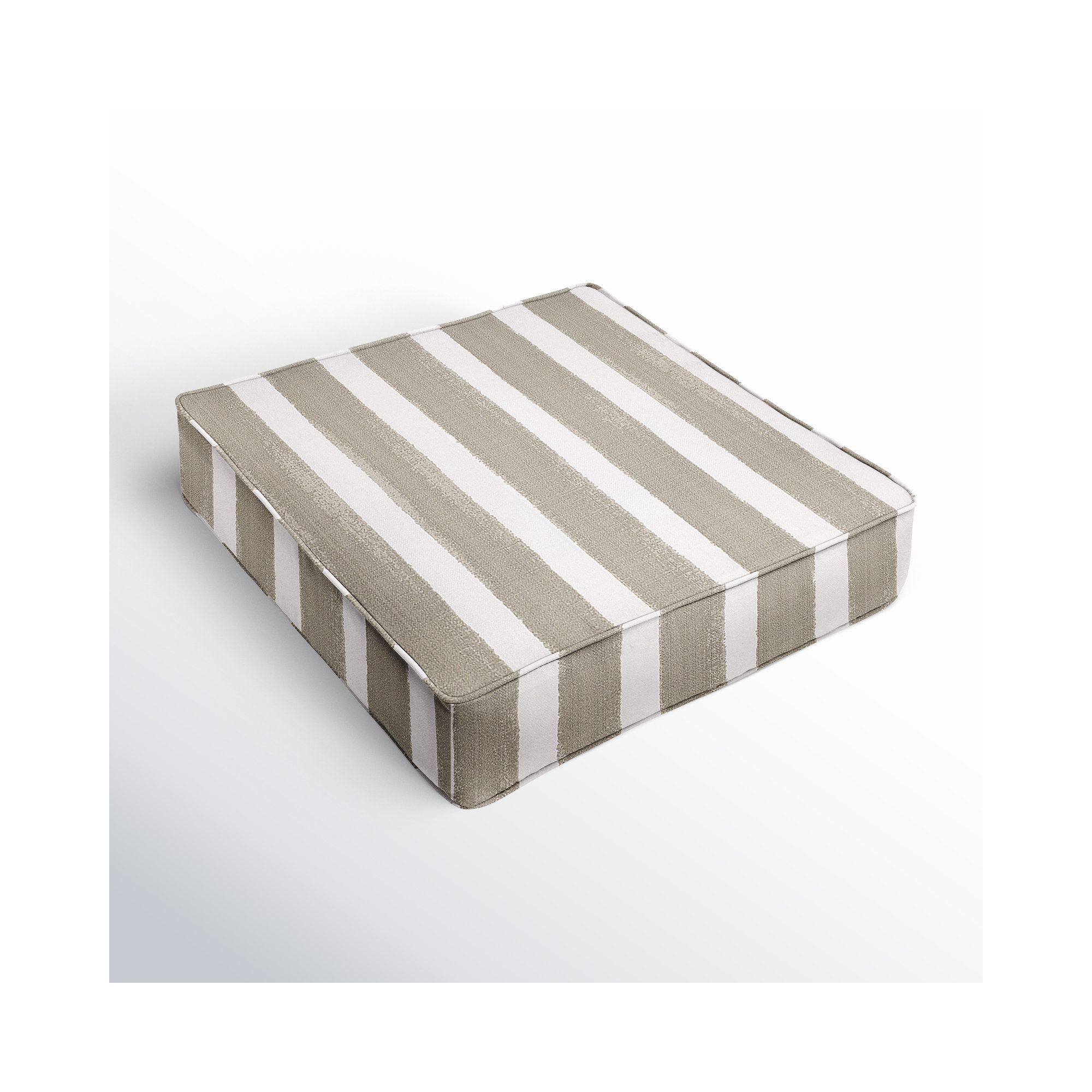 Gia Striped Outdoor Lounge Chair Cushion, 22.5" W x 22.5" D
