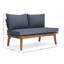 Canapé d'extérieur, causeuse de style Mid-Century