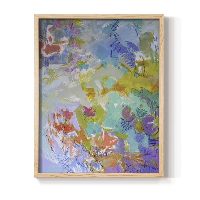 Let Me Bloom I Am Framed Print - Solid Wood, 11" H x 9" W