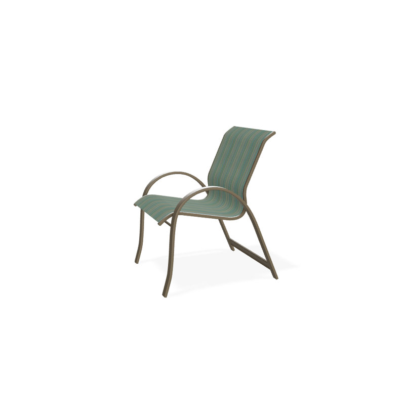 Aruba Outdoor Dining Armchair, Beachwood