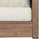 Akono Outdoor 3-Seater Acacia Wood Conversation Set With Water-Repellent Cushions & Slatted Tabletop
