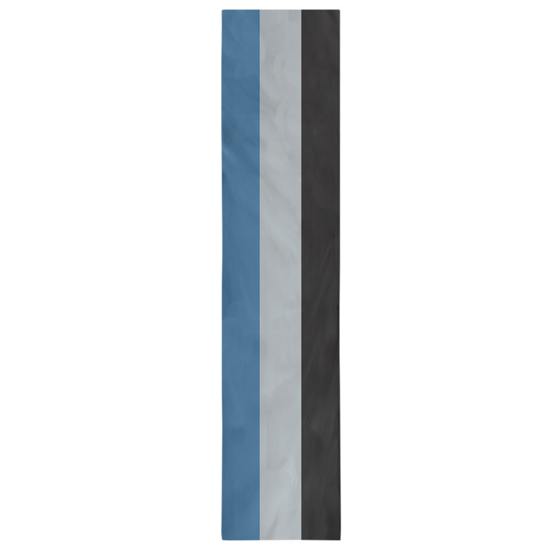 Boston Table Runner, 72" x 16", Cotton Blend, Colorado,Blue/Silver/Black