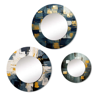 Keshia Metal Round Mirror