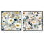Adeline - Ensemble de 2 collages carrés floraux-101853228-101853229
