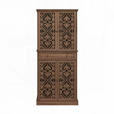 Storage Cabinet with 4 Door Cabinet with 1 Drawer, with 4 Adjustable by Alcott Hill