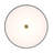 Aszia 16 In. Gray Round Dimmable Selectable Led Cct Flush Mount With Brushed Gold Accents