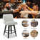 Makiba Swivel Solid Wood 26'' Counter Stool