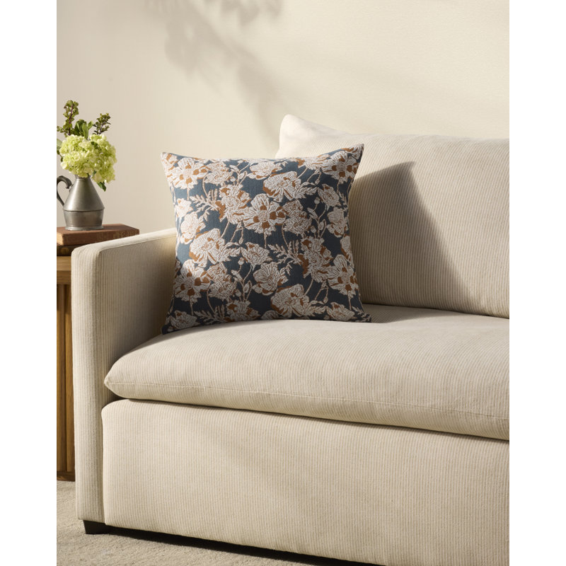 Chris Loves Julia Matilda Throw Pillow Cover, 18"H x 18"W x 0.5'D, Blue
