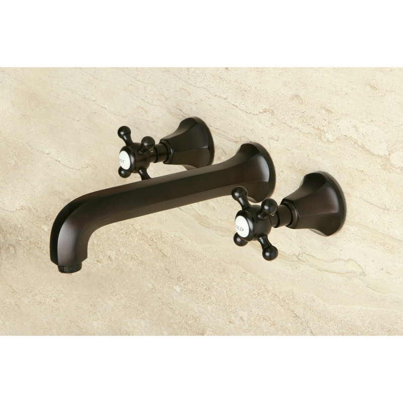 Robinet de salle de bain fixé au mur Metropolitan, Bronze huilé