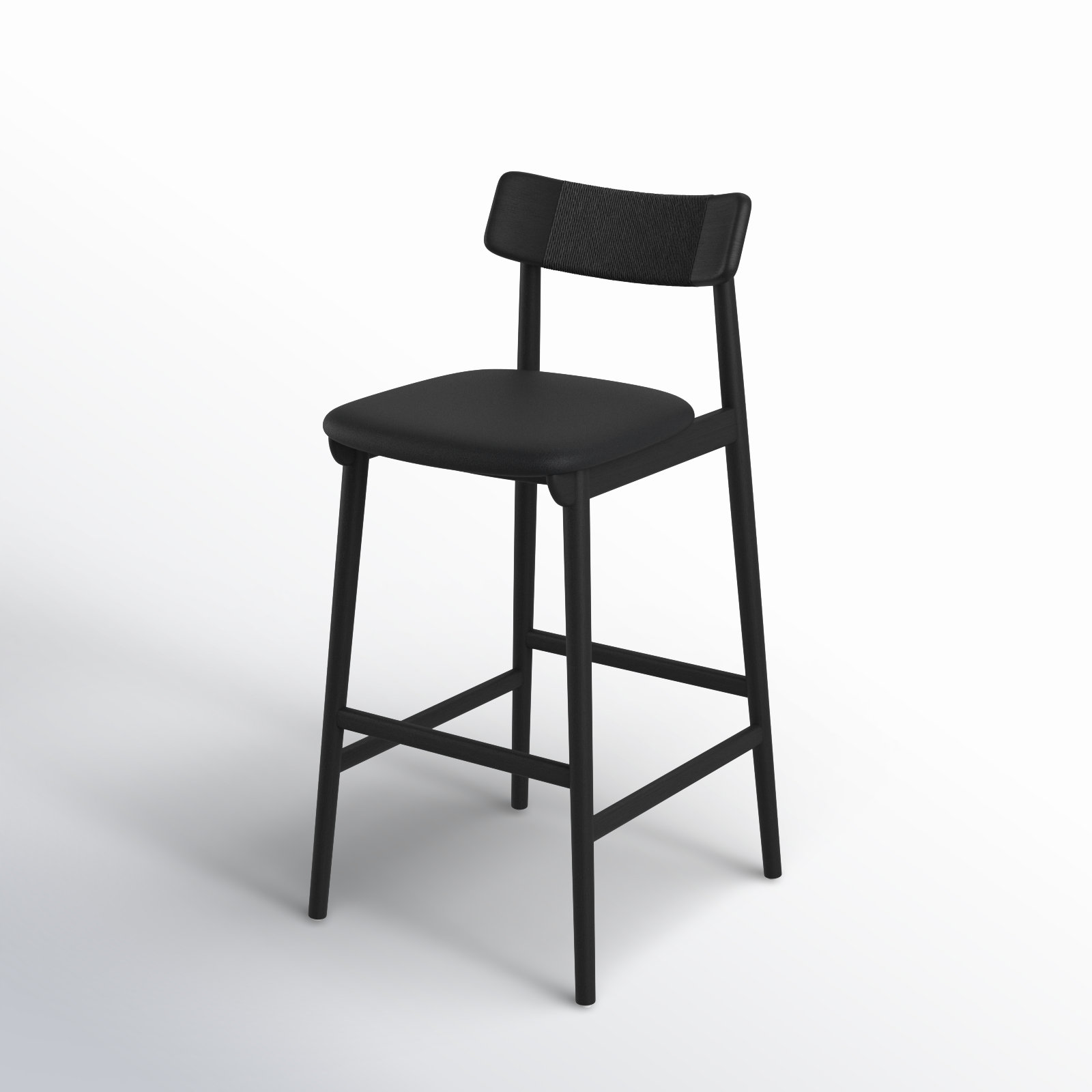 Sakina Bar and Counter Stool, Black, Bar Stool (31.5" Seat Height